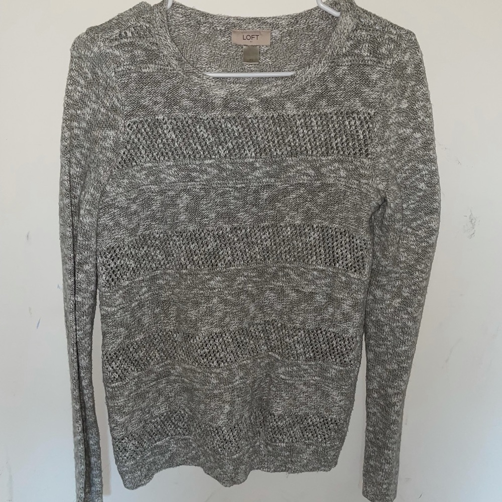 Heather green sweater